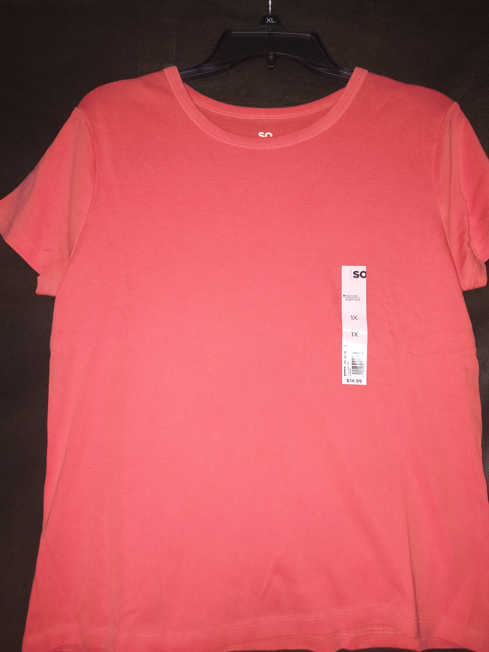 SO Coral Short Sleeve Crewneck Tee